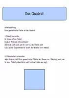 Vorschau - Arbeitsblätter - Geometrie: Steckbriefe Flächen (Gruppenarbeit) - Seite 1