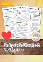 Vorschau - Arbeitsblätter - Satz der Woche 3_Klasse 8-10 - Deckblatt
