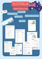 Vorschau - Arbeitsblätter - Australia Arbeitsblätter (Word Search, Tiersteckbrief, Tafelmaterial etc.) - Deckblatt