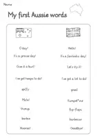 Vorschau - Arbeitsblätter - Australia Arbeitsblätter (Word Search, Tiersteckbrief, Tafelmaterial etc.) - Seite 1