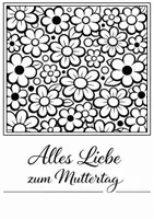 Vorschau - Mal- und Bastelvorlagen - Muttertagskarten - Pop-Art - Karten für den Muttertag gestalten - Seite 1