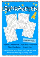Vorschau - Arbeitsblätter - Labyrinth - Auge Hand Koordination - Feinmotorik - Deckblatt