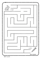Vorschau - Arbeitsblätter - Labyrinth - Auge Hand Koordination - Feinmotorik - Seite 2
