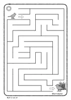 Vorschau - Arbeitsblätter - Labyrinth - Auge Hand Koordination - Feinmotorik - Seite 3