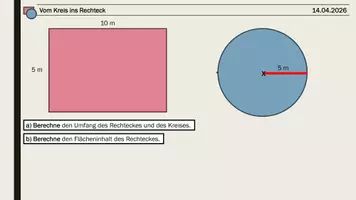 Vorschau - Arbeitsblätter - Flächeninhalt eines Kreisbestimmen - Seite 3