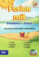 Vorschau - Arbeitsblätter - Ferien Arbeitsblätter inkl. Geschichte - Deckblatt