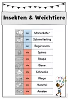 Vorschau - Arbeitsblätter - Wortschatzheft: Insekten (Wiesentiere) - Seite 3