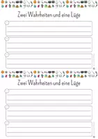 Vorschau - Spiele - Zwei Wahrheiten und eine Lüge Wochenende Erzählen - Deckblatt