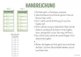 Vorschau - Arbeitsblätter - Partnerrechnen kleines Einmaleins | Partnertraining - Seite 1
