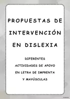 Vista previa - Hojas de trabajo - DISLEXIA. MATERIAL DE INTERVENCIÓN.CUADERNO DE ACTIVIDADES - página 1