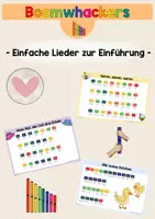 Vorschau - Aufgabenkarten - Boomwhackers - Einfache Lieder zur Einführung - Deckblatt