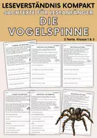 Vorschau - Arbeitsblätter - Sachtexte Tiere heimisch & weltweit, Leseverständnis Arbeitsblätter, Klasse 1, Klasse 2, XL Materialpaket - Seite 1