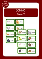 Vorschau - Spiele - Domino Tiere 2 (Deutsch Klasse 1/2) - Deckblatt