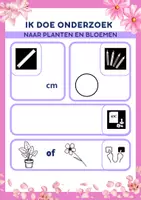 Voorbeeld - ik doe onderzoek naar planten en bloemen groep 1/2 - Voorblad