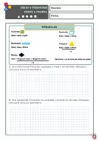 Vista previa - Hojas de trabajo - Geometría: Área y perímetro con objetos cotidianos (5-6EP) - página 2
