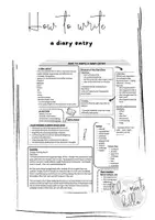 Vorschau - Merkblätter - How to write a diary entry - Deckblatt