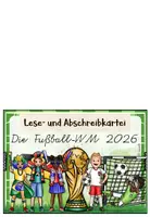 Vorschau - Bildkarten - Fußball WM 2026 Abschreibkartei (VA/Vereinfachte Ausgangsschrift) | Lesen & Schreiben Klasse 2–4 | Sachunterricht & Deutsch - Seite 1