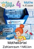 Vorschau - Stationenlernen - Mathekartei Klasse 4 | Übungskartei Mathematik & Freiarbeitsmaterial - Deckblatt