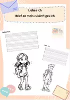 Vorschau - Arbeitsblätter - Liebes Ich - Brief an mein zukünftiges Ich - Deckblatt