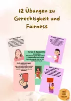 Vorschau - Bildkarten - Gerechtigkeit und Fairness, Werte und Normen, Religion, Sprechanlässe, Übungen, Demokratiebildung - Deckblatt