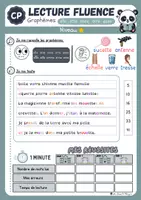 Aperçu - Fiches - Fichier KIT de lecture fluence P1 à P5 CP - Page 2