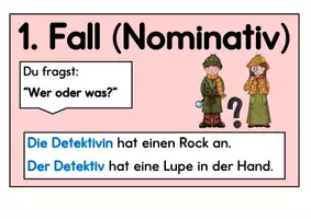 Vorschau - Poster - Die 4 Fälle des Nomen. Merkposter. Plakate - Seite 2