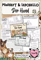 Vorschau - Arbeitsblätter - Haustiere: Der Hund (Bundle aus Miniheft & Kartei) - Seite 1