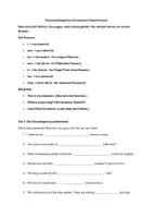 Vorschau - Arbeitsblätter - AB Possessivbegleiter - Englisch - 5. Klasse (Mittelschule) - Deckblatt