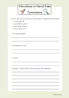 Vorschau - Arbeitsblätter - Einführung Internet/Recherche Dinosaurier - Seite 1