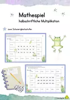 Vorschau - Spiele - Halbschriftliche Multiplikation - Spiel - Deckblatt