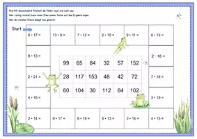 Vorschau - Spiele - Halbschriftliche Multiplikation - Spiel - Seite 2