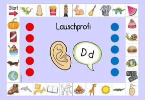 Vorschau - Spiele - Lauschprofi D/d: Lernspiel zur Förderung der Lautanalyse - Seite 1