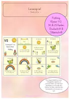 Vorschau - Spiele - Lesespiel Frühling Klasse 1/2 - Deckblatt