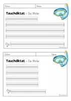 Vorschau - Arbeitsblätter - Tauchdiktat - Winter - Klasse 1/2 - Rechtschreibung üben - Seite 3