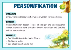 Vorschau - Poster - Sprachliche Bilder - Merkplakate - Personifikation, Vergleich & Metapher | Kl. 5/6 - Seite 2