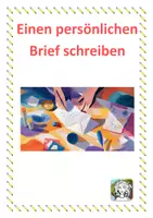 Vorschau - Arbeitsblätter - Einen persönlichen Brief schreiben (Aufbau und Beispiele) - Deckblatt