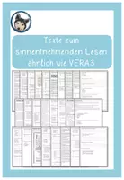 Vorschau - Arbeitsblätter - Üben für VERA_Deutsch_Lesen - Deckblatt