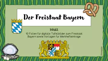 Vorschau - Präsentationen/Tafelbilder - Digitales Tafelbild "Der Freistaat Bayern" - Seite 2