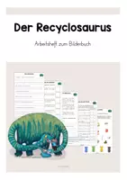 Vorschau - Arbeitsblätter - Recyclosaurus - Arbeitsheft zum Bilderbuch - Deckblatt