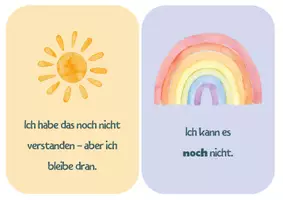 Vorschau - Poster - Positive Affirmationen Karten Growth Mindset - Seite 1