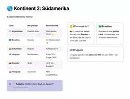 Vorschau - Stundenentwürfe - WM 2026 – Entdecke die Welt! 🌍⚽ | Erdkunde Lernheft für Klasse 3–4 (48 Länder & Kontinente) - Seite 3