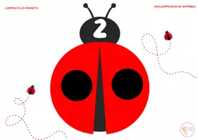Vista previa - Tarjetas / Manipulativos - LA MARIETA DELS NOMBRES🐞🔢❤️ - página 3