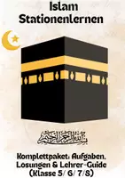 Vorschau - Unterrichtsreihen - Stationenlernen Islam (Klasse 5/6/7/8) – Komplettpaket: Aufgaben, Lösungen & Lehrer-Guide - Deckblatt