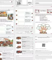 Vorschau - Unterrichtsreihen - Feuer und Feuerwehr Portfolio, Portfolioarbeit, Stationen - Deckblatt