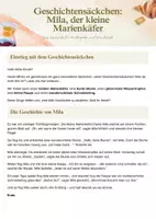 Vorschau - Bildkarten - Geschichtensäckchen Marienkäfer | Frühling Kita | Sprachförderung Kindergarten | Morgenkreis Idee | Mila der Marienkäfer | Bildkarten & Mitmachgeschichte PDF - Seite 1