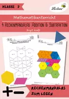 Vorschau - Arbeitsblätter - 4 Rechenmandalas zum Legen: Addition und Subtraktion - Deckblatt
