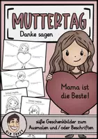Vorschau - Mal- und Bastelvorlagen - Muttertag - Deckblatt