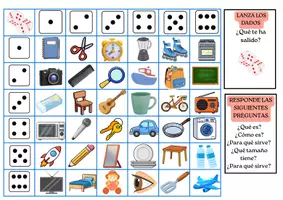 Vista previa - Hojas de trabajo - JUEGO DE LOS DADOS - Portada