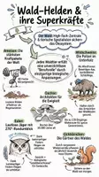 Vorschau - Unterrichtsreihen - Wald-Forscherheft: Tiere & Lebensraum Wald - Sachunterricht Klasse 2 - Deckblatt