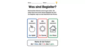 Vorschau - Unterrichtsreihen - Arbeitsheft der, die, das: Begleiter-Werkstatt für Klasse 2 & DaZ - Seite 2